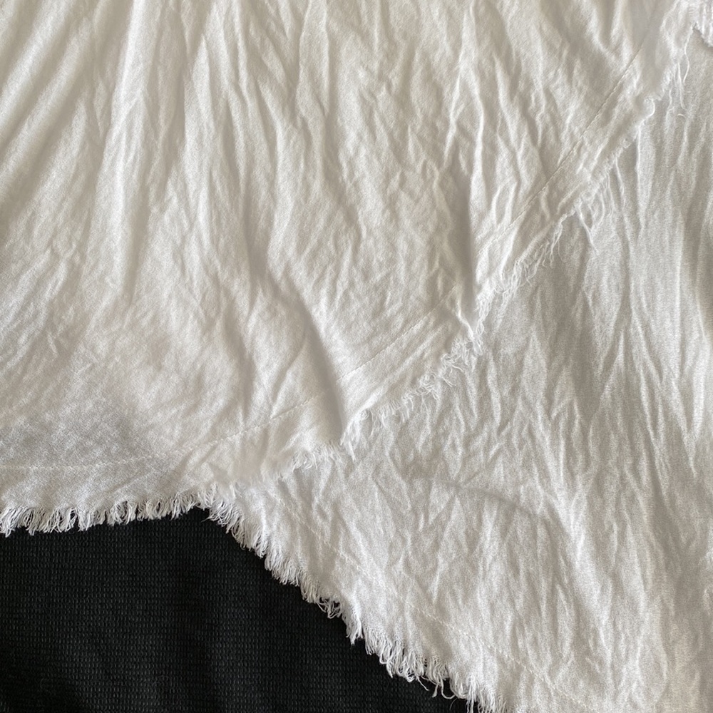 Free People White Asymmetrical Top - Picture 10 of 16